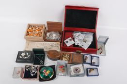 A large collection of costume jewellery.