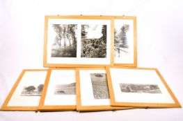 A set of six large black & white photographs - East Knoyle, Salisbury.