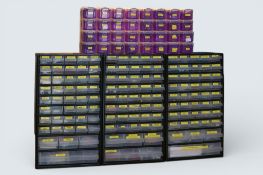 Five boxes of jewellery making accessories.