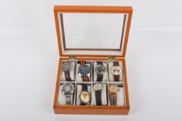 Ten gentleman's wristwatches.