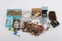 A collection of costume jewellery.