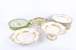 A Victorian china dessert service. Including Copeland Spode Devonia, etc.