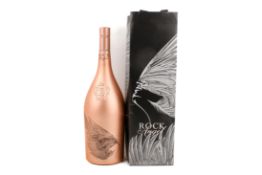A magnum of Rock Angel rose, light up bottle, with bag.