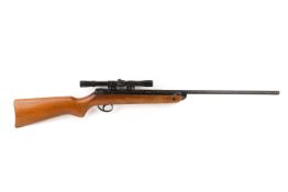 A BSA meteor break barrel .177 air rifle. S/n N626413 with a Rhino scope 4x20.