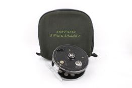 An Allcock 'Ariel' four inch centre pin trotting reel.