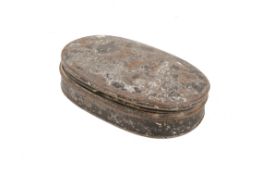 A vintage oval tin of fishing flies and line labelled F. T. Williams & Co.