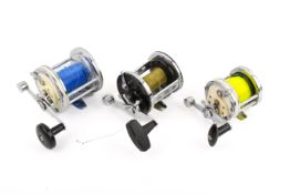 Three Sea Fishing Multipliers reels.