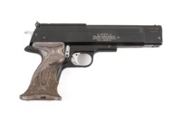 Weihrauch HW 45 Black Star pneumatic air pistol. Cal .22/5.5mm, s/n 424478.