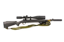 A Browning CAL .17 HMR T-Bolt Composite Sporter left handed rifle.