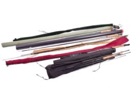 A collection of assorted Trout Fly rods. Including a Shakespeare 2-piece, 3.