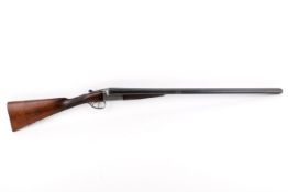 An English 16 bore Charles Lancaster London double trigger non ejector with 28'' barrel. S/n 14682.