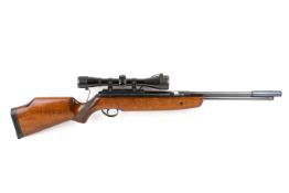 An unbranded under lever air rifle.