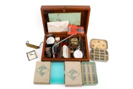 A group of assorted Fly Fishing items. Including cases, etc.