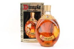 A John Haig & Co. Ltd. 26 2/3 Fl. ozs. bottle of Dimple Whisky, boxed.