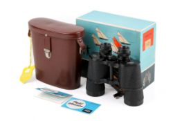 A Jenoptem Carl Zeiss Jena 7 x 50 W binoculars with case, boxed.