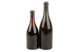 1929 bottle of Prince of Wales Brew Bass also with an un named bottle of a similar vintage.