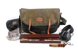 Game Bag with shotgun accessories. Including Peltor XP ear defenders, etc.