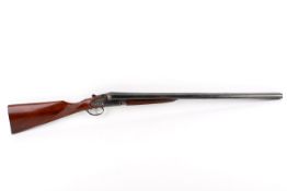 A Kestrel 12 bore side by side Spanish shot gun with double ejector 28'' barrel.
