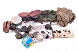 Box of mixed Trout and Coarse fishing tackle.