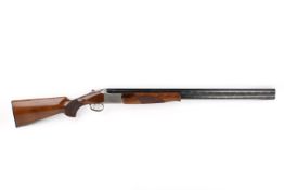 Browning 525 over and under 12 bore shotgun, cased. S/n 54551ZM. Full set of multi-chokes.