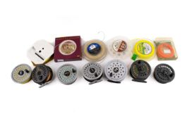 The fly reels and spools also with six fly lines.