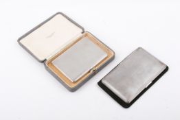 Two Stirling silver hallmarked cigarette cases.