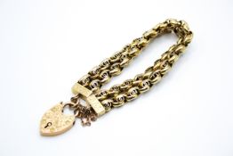 An Edwardian fancy link bracelet.
