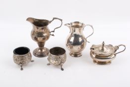 A collection of five Stirling silver hallmarked items.