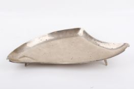 A 20th century Mexican silver three-sided dish.