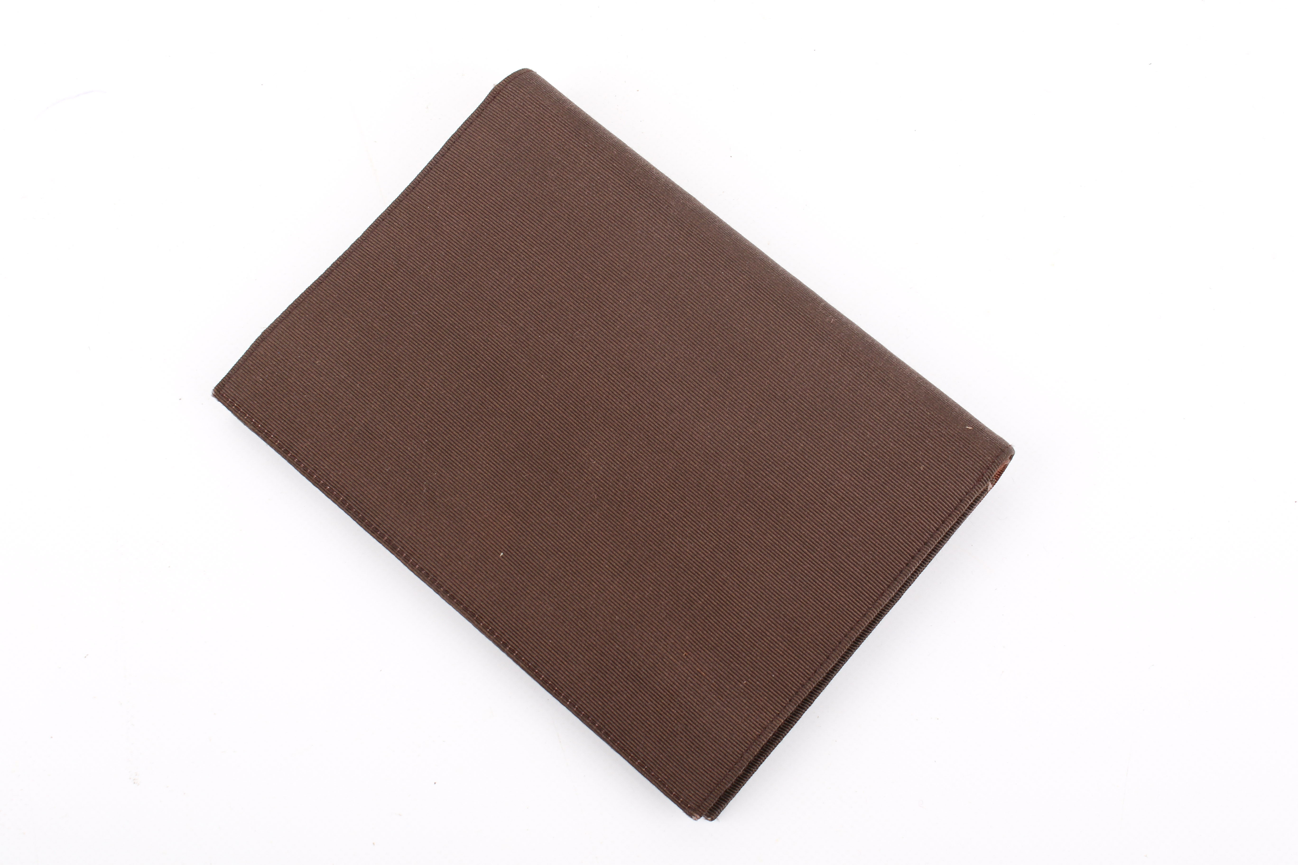 A vintage Yves Saint Laurent brown woven clutch. - Image 2 of 3