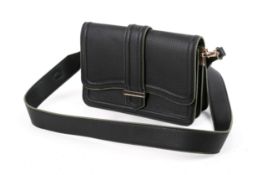 A small black Oliver Bonas shoulder handbag.