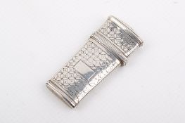 A William IV silver lancet case by Taylor & Perry, Birmingham 1832.