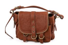 A caramel brown Russel & Bromley Via Republica handbag.
