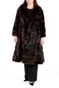 A vintage Regency Furs dark brown mink fur coat.