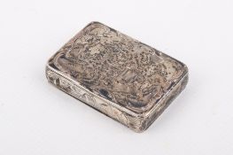 An early 19th century Russian silver snuff box.