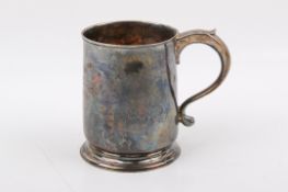 A Stirling silver hallmarked Christening mug, London 1734. Engraved '14 March 1903'.