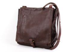 An Australian Hawkesbury brown leather cross body shoulder bag.