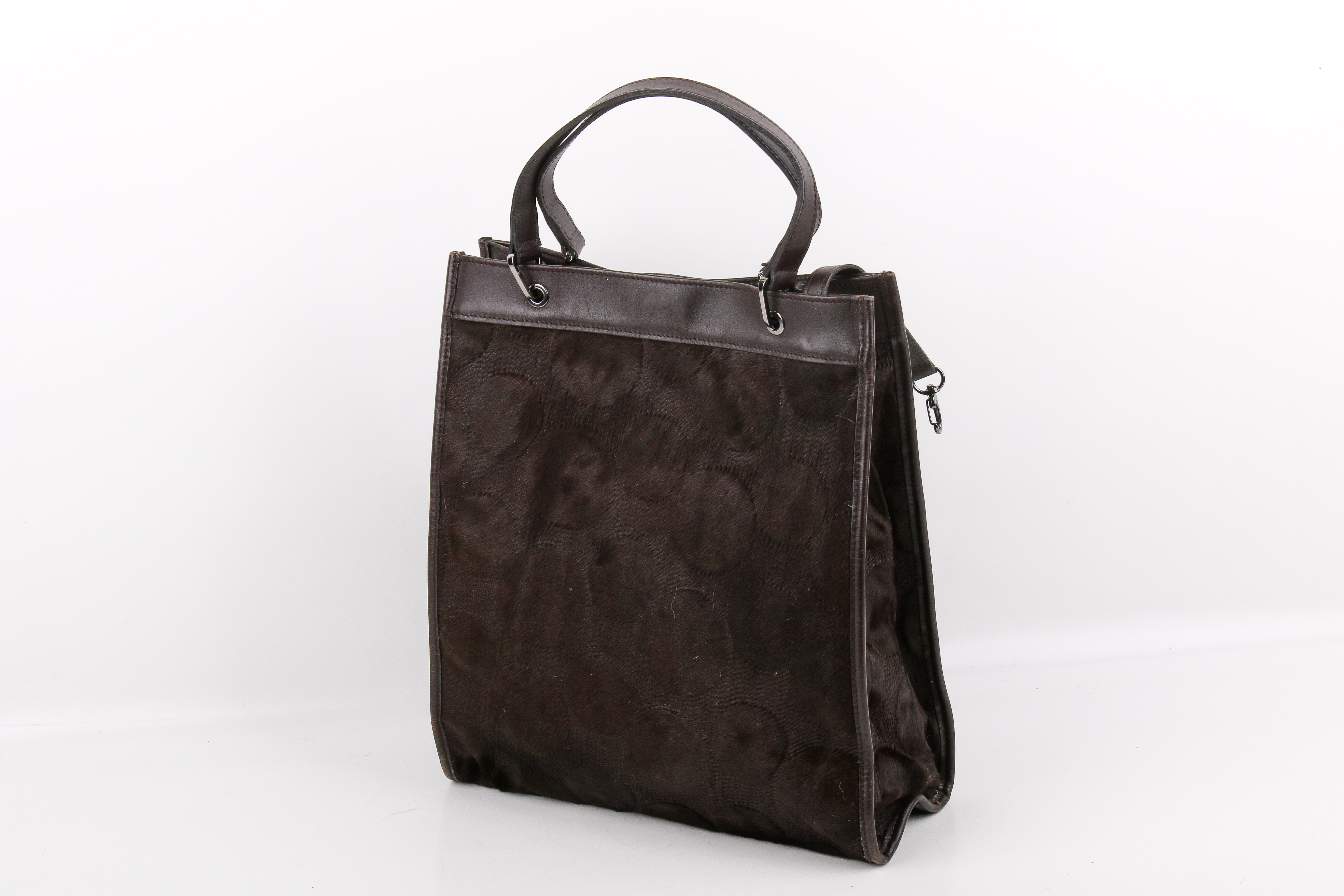 A Longchamp brown pony effect tote handbag. - Image 2 of 4