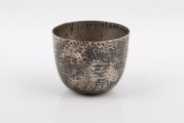 A late 19th century Wakely & Wheeler silver tumbler.