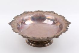 A Mappin & Webb Ltd Stirling silver hallmarked footed bowl. Sheffield, 1932. Weight 629g, H8.