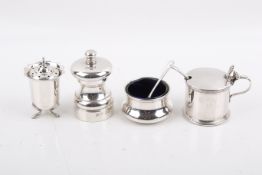 A group of six Stirling silver hallmarked tableware items.