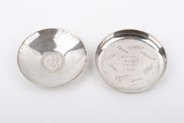 Two Stirling silver hallmarked dishes.
