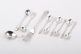 A collection of assorted Stirling silver hallmarked flatware mostly spoons.