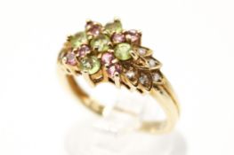 A hallmarked 9ct gold dress ring.