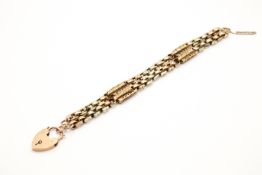 An early 20th century bar and ball bracelet.