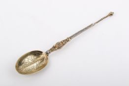 A Victorian Stirling silver gilt hallmarked anointing spoon.