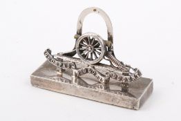 Military interest - Stirling silver hallmarked First World War period Royal Artillery Officers’