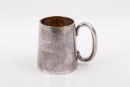 A George V Stirling silver hallmarked Christening mug.