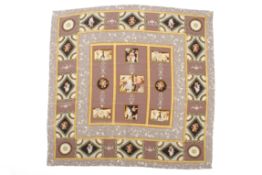 An English Eccentrics 1992 silk scarf.