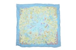 A Hermès chiffon silk mousseline scarf.